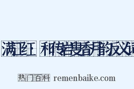 满江红·和传岩叟香月韵反义词是什么意思的图片